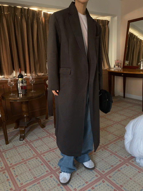 [Wool] Hotel middle long coat (2color)