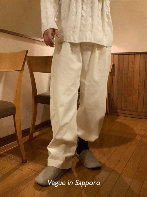 [기모] Eden wide banding pants (5color)