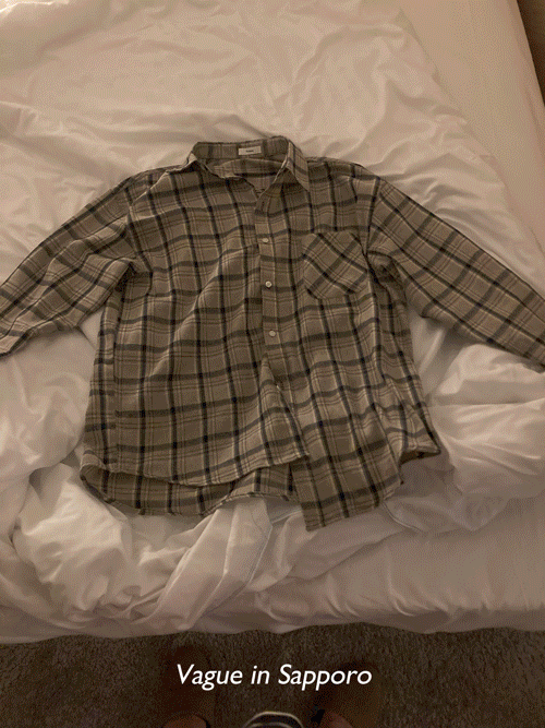 [기모] Sapporo check shirt (2color)