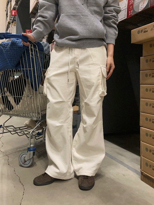 Ikea corduroy cargo pants (4color)