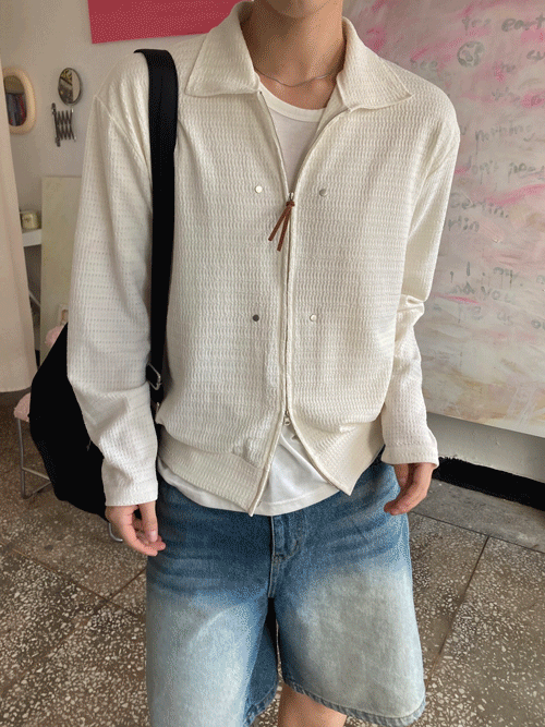 [Summer ver.] Letter cardigan jacket (4color)