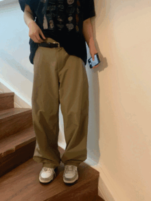 Nylon wide slacks (2color)