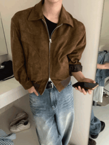 [문의폭주] [무료배송] Mason suade jacket (4color)