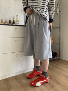 [7부] Snap burmuda pants (3color)
